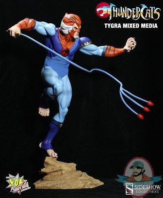 Thunder Cats Tygra on Thundercats Tygra Mixed Media Statue By Pop Culture Shock Man Of