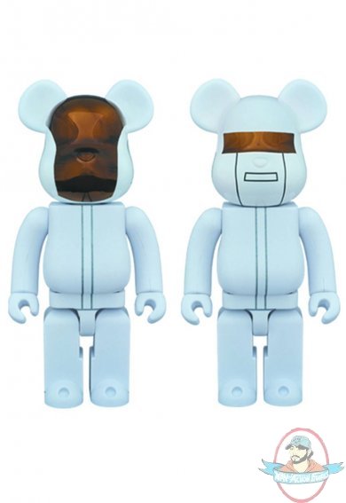 Daft Punk 400% Bearbrick 2 pack White Suits Version Medicom | eBay